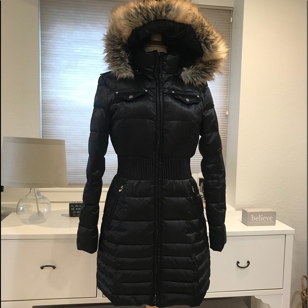 Laundry black winter coat